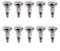 NCC-Licht 10 Stück Reflektorlampe R50 matt E14 25W warmweiß dimmbar 230V