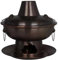 BOGAZY Vintage Hot Pot Copper Hot Pot Thickened Pure Purple Copper Multi-person Hot Pot Mongolian Hot Pot Cookware For Family Shabu Cooker(40cm)