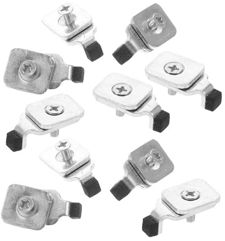 Cabilock 10stücke Vorhangschienen-ersatz Austauschbare Vorhangschienen-stecker Vorhang-ersatzenden Vorhangschienen-Stopper Vorhangschienen-endstecker Aus Robustem Eisen Gefertigt Installier