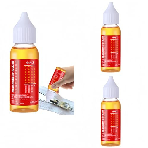 3 Pack Lubrifiant pour porte de garage,Lubrifiant pour serrures,Huile lubrifiante de serrure longue durée,Lubrifiant de charnière de porte grinçante pour porte(30ml*3)