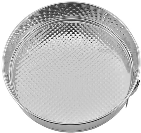 Generisch Edelstahl Springform Backform 26cm (10Zoll) Antihaft-Kuchenform mit Abnehmbarem Boden, Rundbackform für Käsekuchen/Torten, Spülmaschinenfest & Hitzebeständig (10Zoll)