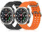 PureYule 2 piezas Correa deportiva compatible con Samsung Galaxy Watch Ultra (2025/2024) 47 Hombre Mujer,Correa impermeable de silicona suave transpirable para Galaxy Watch Ultra Band