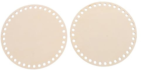 Housoutil Runder Holzkorbsockel Zum Häkeln Stabile Basis Für DIY-korbflechten Heimdekoration Natürlicher Blanker Holzboden Für Häkelprojekte