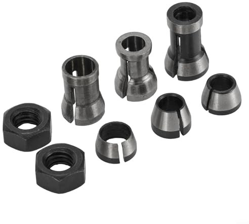 Fräser-Bit-Zubehör aus Karbonstahl, 8 stabile Spannwerkzeuge für präzise Verarbeitung