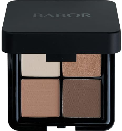 BABOR Eye Shadow Quattro Light&Dark, palette di ombretti a quattro tonalità, colori coordinati, finish satinato opaco e scintillante, facilmente sfumabile, 6,8 g