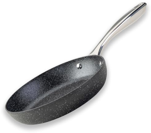 Fackelmann Bratpfanne Crossroad Ø 24 cm – Aus recyceltem Aluminium, PFAS-frei, hitzebeständig bis +200°C – ideal für alle Herdarten, Schwarz