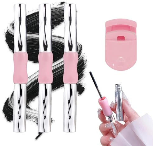 Drei Doppelseitige Metallic-Mascaras Wasserfeste Formel 3d-Wimpernkrümmungseffekt Wischfest Und Klumpenfrei Verleiht Den Wimpern Länge Für Einen Auffälligen Blick Inklusive Wimpernzange