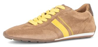 Gabor Damen Low-Top Sneaker, Frauen Sneaker,Moderate Mehrweite (G),Best Fitting,Peanut Kombi (14),43 EU / 9 UK