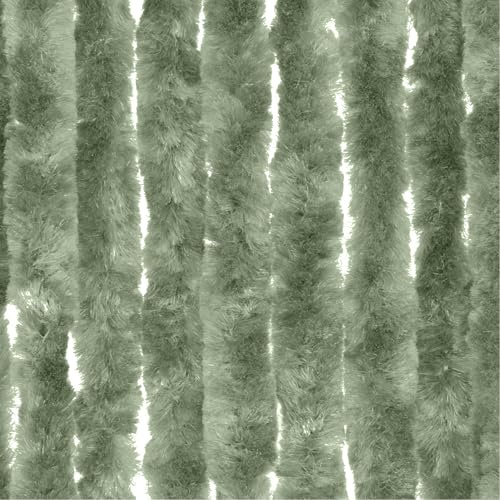 Moritz Tenda in pile in ciniglia, 90 x 220 cm, protezione dagli insetti, per campeggio e roulotte, colore: verde oliva