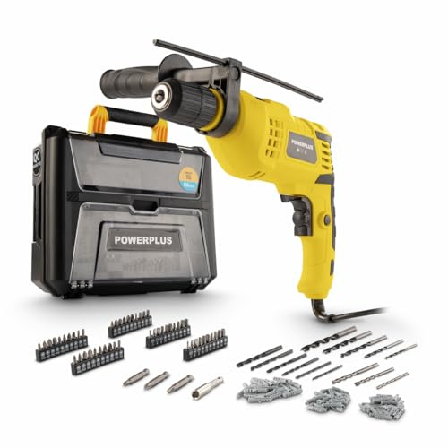 Powerplus Schlagbohrmaschine POWXBOX008 - Bohrmaschine 810 W + 158 Acc.