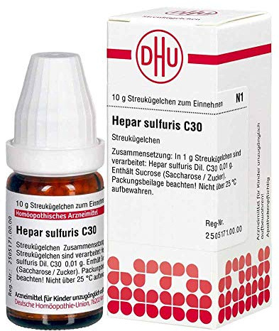 DHU Hepar sulfuris C30 Streukügelchen, 10 g Globuli