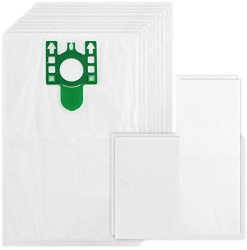 First4spares Type U High Filtration Cloth Dust Bags for Miele Upright Vacuum Cleaners (Pack of 10 + 2 Motor and Air Filters)