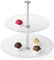 LEONARDO HOME Etagere Pralina, 2-Stöckig, rund, klares Strukturglas, 024610