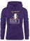 MoonWorks Damen Kapuzen-Pullover Hoodie Einhorn auf Schaukel Mir reicht`s ich GEH schaukeln Spruch lila XL