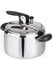 Barazzoni Pentola a Pressione Amelia+, ø22cm, capacità 5Lt, Made in Italy, Inox 18/10, Acciaio e Nero