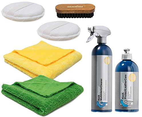Koch Chemie Protect Leather Care 500ml Lederreinigung/Lederpflege/Ledersitzepflege 7tlg. Profi-Set