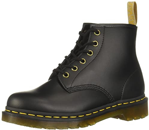 Dr. Martens Vegan 101, Unisex Adults’ Classic Boots, Black (Black Felix Rub Off 001), 3 UK (36 EU)