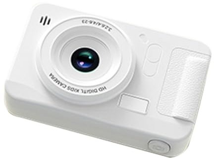 Fnfhsa Fotocamera Digitale 4K Fotografia Ad Alta Definizione CCD Selfie da Viaggio Selfie Entry-Level per Piccoli Studenti Campus Selfie Camera Bianca
