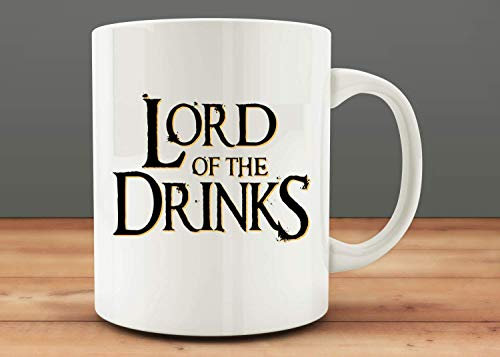Mom and Dad Coffee Mug Gift Idea for Him, Lord of The Drinks Coffee Mug Rings