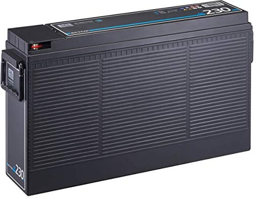 ECTIVE Gel Slim Batterie DC230-12V, 230Ah, zyklenfest, wartungsfrei, auslaufsicher - Deep Cycle VRLA Versorgungsbatterie, Solarbatterie, Bootsbatterie, Aufbaubatterie für Wohnwagen, Camper