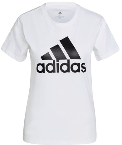 adidas Women's Essentials Logo Tee, White / Black, XL