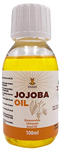 Snadi - Reines Bio-Jojobaöl | 100ml | Ökologisch | Kaltgepresst | Reich an Vitamin E | Ideal für Fettige Haut und Brüchiges Haar | Anti-Aging | Antioxidans | Natürlich