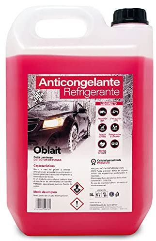 MUNTRADE Kühlerfrostschutz G12+ bis -37º 5 Liter | Kühlflüssigkeit Auto 50% Organic Long Life