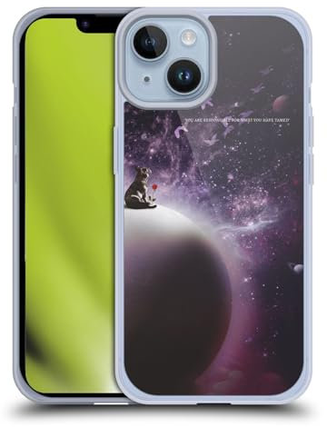 Head Case Designs Licenza Ufficiale Klaudia Senator nella Galassia Bulldog Francese 2 Custodia in Gel [Protezione di Grado Militare] Compatibile con Apple iPhone 14 E Compatibile con MagSafe