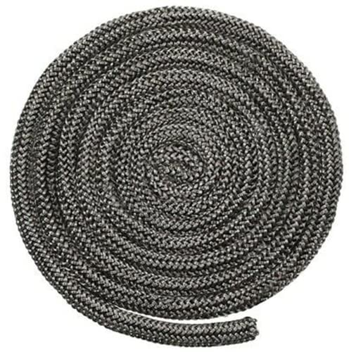 RANRAO Kit de cuerda para estufa, 6 mm x 2 m, color , resistente al calor, para quemadores de leña, puertas de vidrio y sello de chimenea