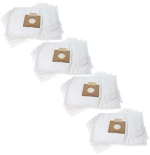vhbw 20x Sacs compatible avec Kärcher VC 2, VC 2 Premium aspirateur - microfibres non tissées, 35cm x 26,5cm blanc