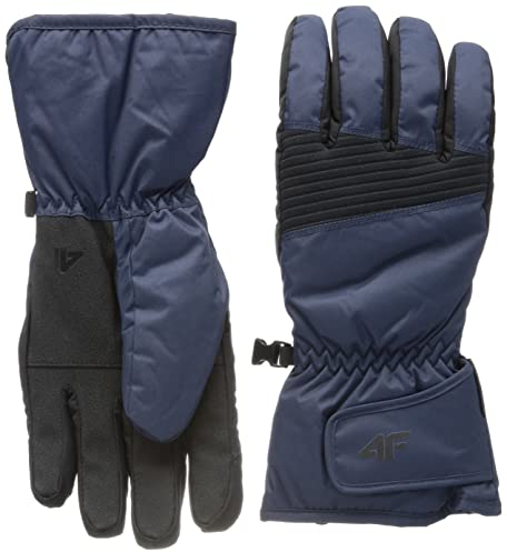 4F Herren SKI Gloves REM001 Jeans, Navy, S