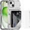 ACANDYA for iPhone 15 Case Wallet Credit Card Holder Slot Flip Cover Clear Shockproof Protective Phone Case Hard Shell Transparent Armor Anti-Scratch Anti-Yellow Case for iPhone 15 6.1 inch