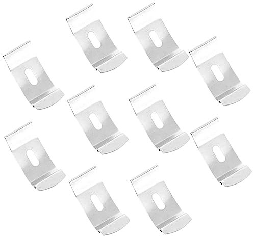 OUNONA Metallhalterung Für Lamellen 10 Stück Einfache Installation Weiß Für Senkrechte Gardinen Robust Und Langlebig Gardinenzubehör Für Zuhause