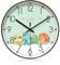 MEGYAD Dinosaurier Wanduhr Kinder: 10 Wanduhr Kinderzimmer Lautlos Quarz Kinder Wanduhr Bunte Lernuhr für Kinder, Dinosaurier Kinderwanduhr Für Schule, Schlafzimmer, Klassenzimmer, Kinderzimmer