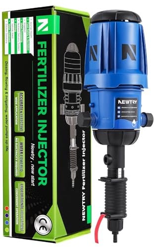 NEWTRY Injecteur d'engrais pour irrigation goutte à goutte, pompe doseuse de 0,4 % à 4 %