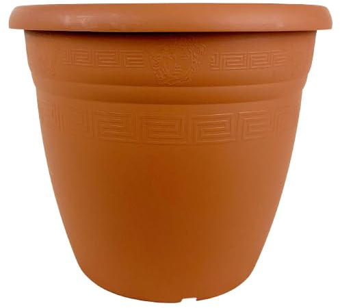 Frame Company Pflanztopf für den Außenbereich, Kunststoff, Terrakotta, Greenwood, 22 cm, 6 l, Verschiedene Größen