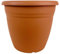 Frame Company Maceta de plástico para Exteriores, Terracota y Madera Verde, 22 cm, 6 L