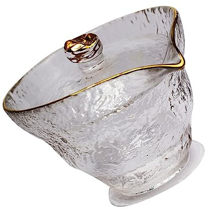 CIYODO Matcha Cup Handmade Glass Cup for Drinking Tea at Home Traditional Tea Ware for Ceremonies