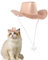 Hunde-Cowboy-Hut, Katzen-Cowboy-Hut,Kätzchenhut Halloweenkostüme Haustierhut | Glänzende Cowboyhüte, kleines Cowboyhut-Hundekostüm, Katzenhut-Cosplay-Requisite, Western-Cowboy-Kostümzubehör