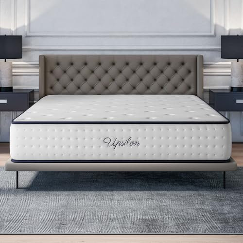 COSMOS - Matelas Upsilon 150x190-32 cm - Accueil Mousse à mémoire de Forme + Blue Latex - Confort Ferme - 7 Zones - Réversible - Hypoallergénique - Durable - Sommeil Isolé - Fabriqué en Europe