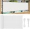 Balkon Sichtschutz mit Ösen 300 x 30 cm HDPE Uv-Schutz Windschutz, Blickdichte Balkonbespannung, mit Kabelbinder Und Kordel, für Hofmauer Terrasse, Weiß