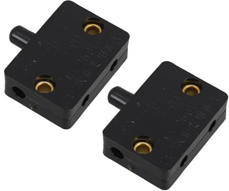 Artibetter 2st Schranktürschalter Schublade Lichtschalter Schranktür-sensorschalter Led-schranklichtschalter Elektrische Lichtschalter Türschalter Für Schranklicht Versilbertes Kupfer Black