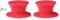 MagiDeal Lot de 2 Boutons de Rechange en Silicone pour Couvercle de Casserole, poignées de Maintien Robustes et universelles pour mijoteuses, couvercles, Rouge