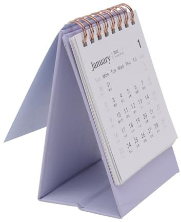 VILLCASE 2022 Mini-kalender Schreibtischplaner 2021 Jahreskalender Für Büro Memo Zuhause Schule Dekoration Zufällige Farbe