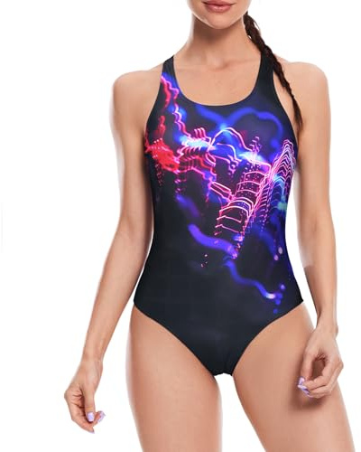 Veranobreeze Maillot de Bain Femme 1 Pieces Racerback Sport Swimsuit