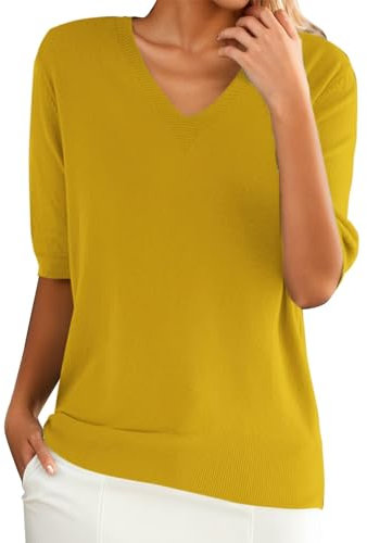 Camicia Nera Donna in Saldo Amaon Warehouse Italia Outlet Camicia con Nodo Davanti Donna Azzurra Maniche Corte Cerniera T Shirts Verde Militare Maglietta Bianca Semplice Magliette Monocolore Mezze