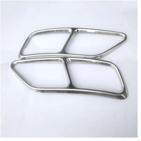 ZhMG63 Auspuffblende Endrohrabdeckung Geeignet für Audi A5 A4 B9 2020 2021,Auspuff Schalldämpfer.,B-Silver