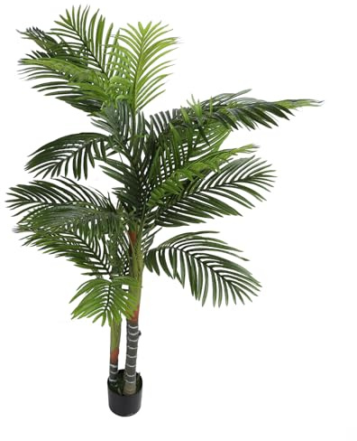 Fafeicy Grand Palme de 6 Pieds -Art -Art pour L'intérieur en Plein Air avec la Décoration Verte des Planteurs à L'extérieur