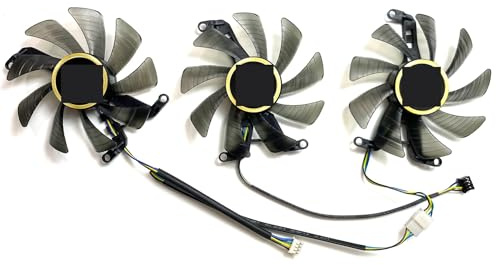 LFGOZSD Für Manli für GeForce RTX4070ti 12GB Grafikkarte Ersatz Fan T129215SU(Set of Three Fans)