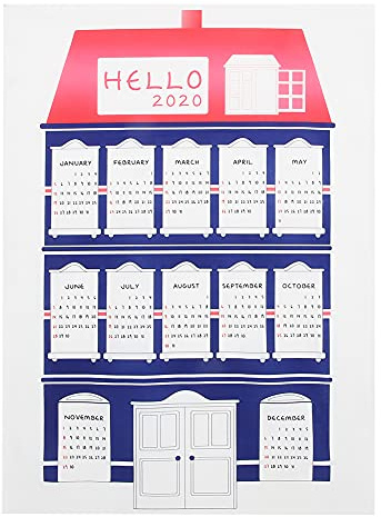 50x70cm Hausmuster 2020 Kalender Wandbehang Kalender Stoff Home Study Hintergrund